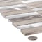 Andova Tiles Chocolat Stacked 1 x 4 PorcelainMetal Mosaic Tile SAM-ANDCHO319 - alternate 2